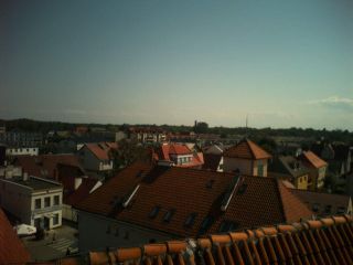 Na horyzoncie widać helską latarnię morską