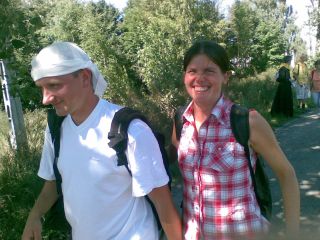 Łukasz i Ola – w drodze pomiędzy Łebnem a Kolonią