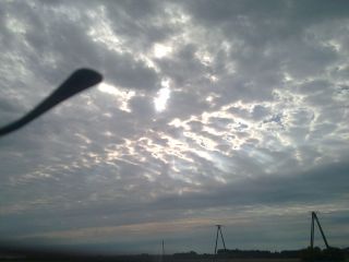 Widok nieba – około 7 km za Dobrem