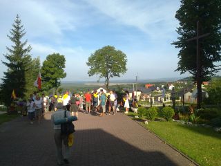 Przygotowanie się do wyjścia po mszy św.