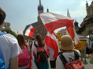 Zbliżamy się do kościoła mariackiego gdzie mamy krótki wypoczyn do zdjęć grupowych