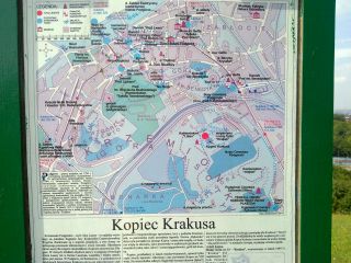 Mapa okolic Kopca Krakusa