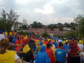 Na placu przed sanktuarium Miłosierdzia Bożego – msza św. otwierająca ŚDM