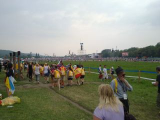 Na Błoniach – idziemy do swojego sektora B5 na powitanie papieża