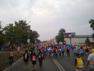 W drodze powrotnej (było już dość ciemno i jeszcze te chmury)