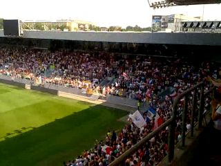 Zakończenie mszy św. na stadionie Cracovii