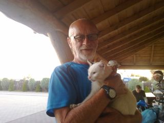 Jurek z 'pracownikiem' 'Vegi'